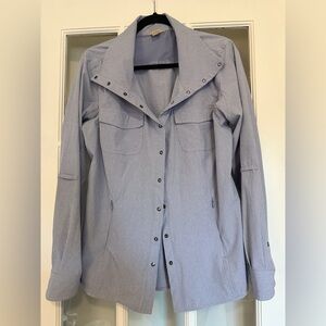 Duluth Trading Co Sol Survivor Shirt sz Large Cinched Back